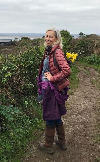 Carole Pearson walking in nature